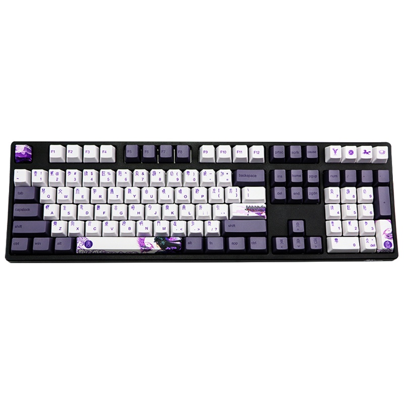 Bộ Phím Rời PBT 113 Phím Màu Tím Cho Bàn Phím Cơ