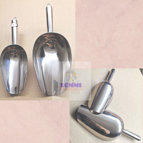 Xúc Đá Inox Cao Cấp HÀNG LOẠI 1 DÀY Muỗng Xúc Đá Inox - Dụng Cụ Pha Chế