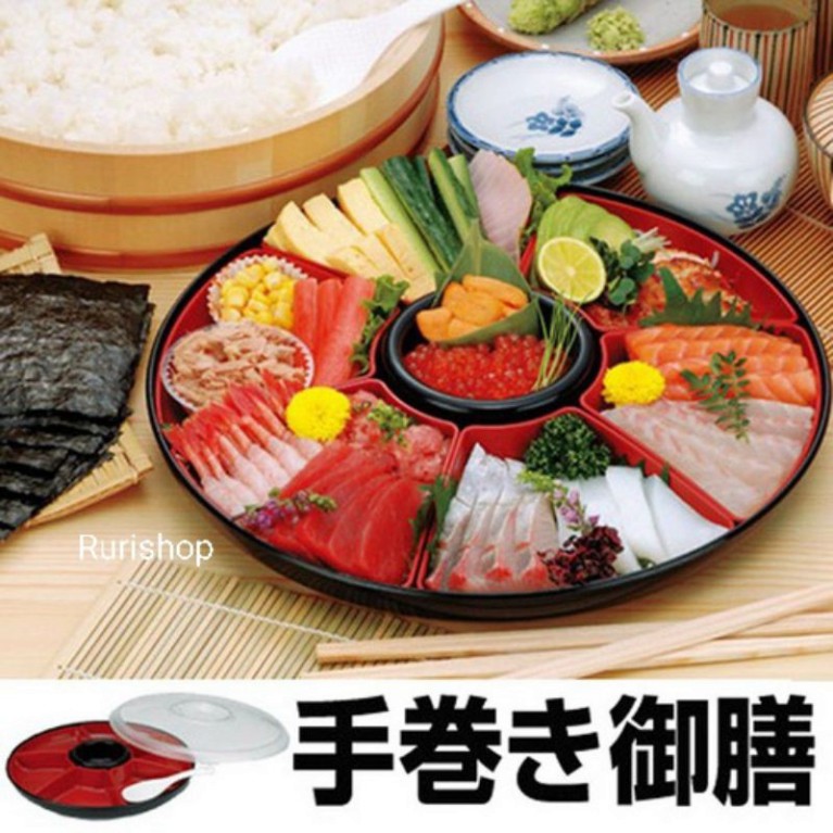 Khay chia ngăn đa năng Inomata Nhật Bản đựng Sushi/Khay đựng bánh, mứt, kẹo | BigBuy360 - bigbuy360.vn