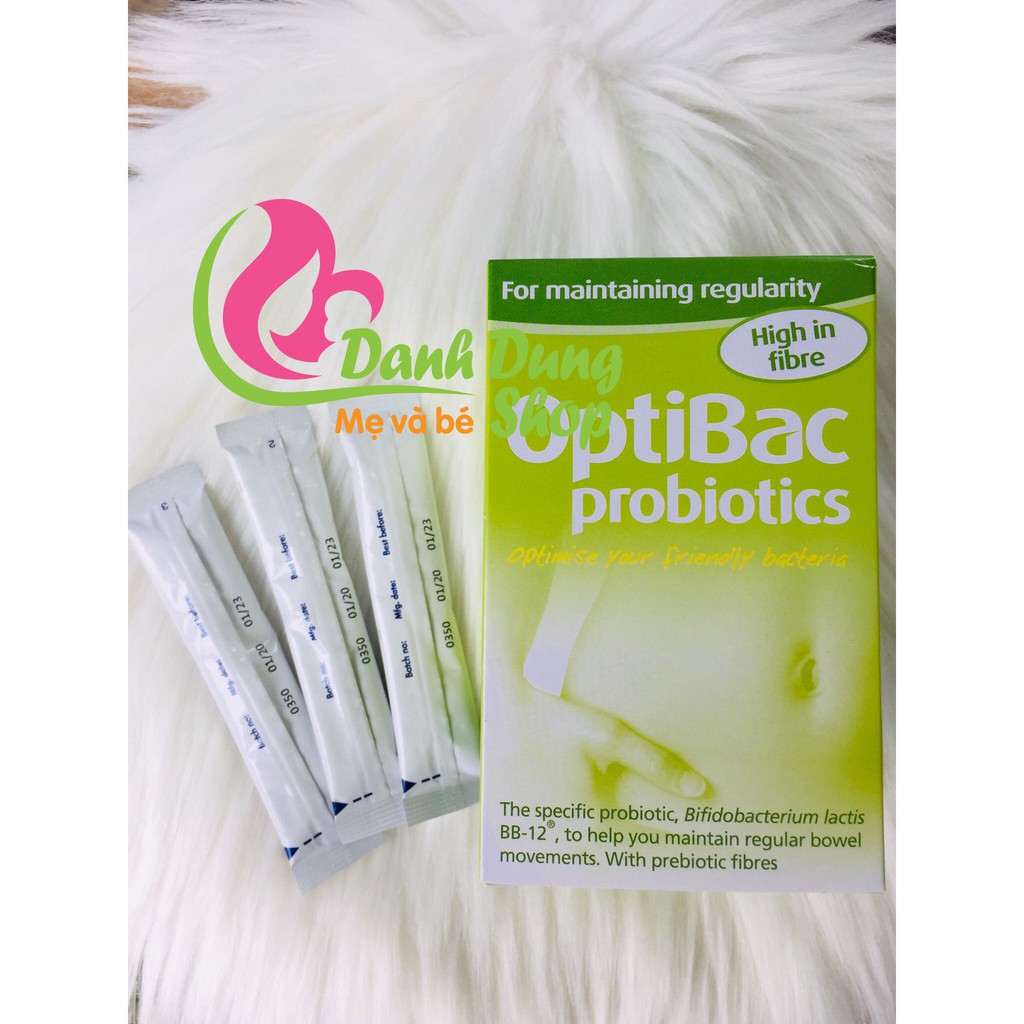 Men men vi sinh optibac xanh lá của Anh 30 gói-OptiBac Probiotics For Maintaining Regularity