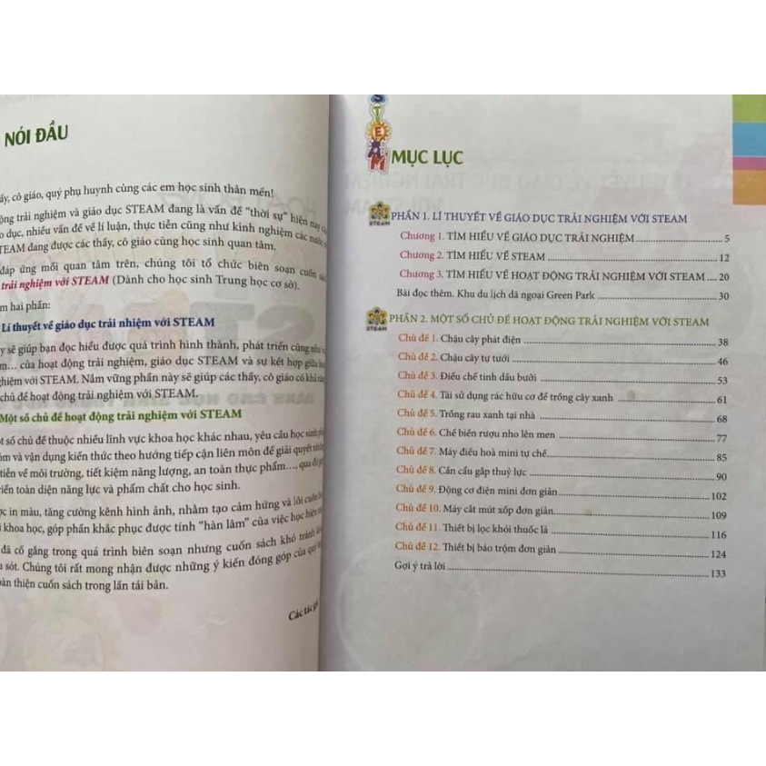 Sách - Hoạt Động Trải Nghiệm Với Steam Dành Cho Học Sinh THCS