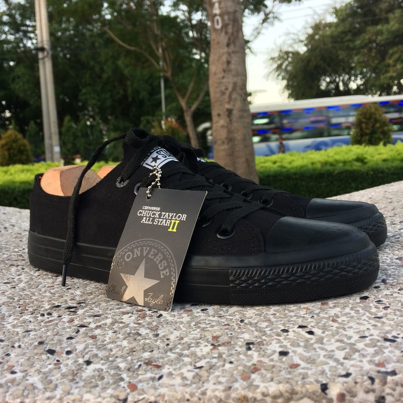 Giày AllStar Chuck Full Đen Cổ Thấp Nam | BigBuy360 - bigbuy360.vn