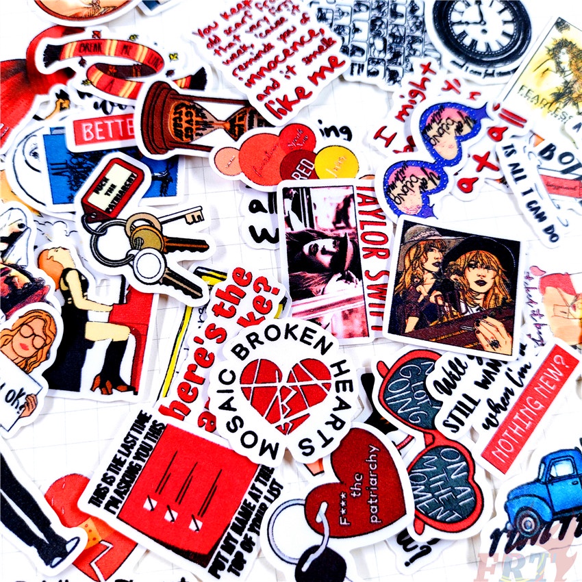 ★★★ Taylor Swift. Sticker Mini Q-1 Dán Trang Trí Album ★★★ 48 Miếng Dán Decal Thời Trang Trang Trí Album