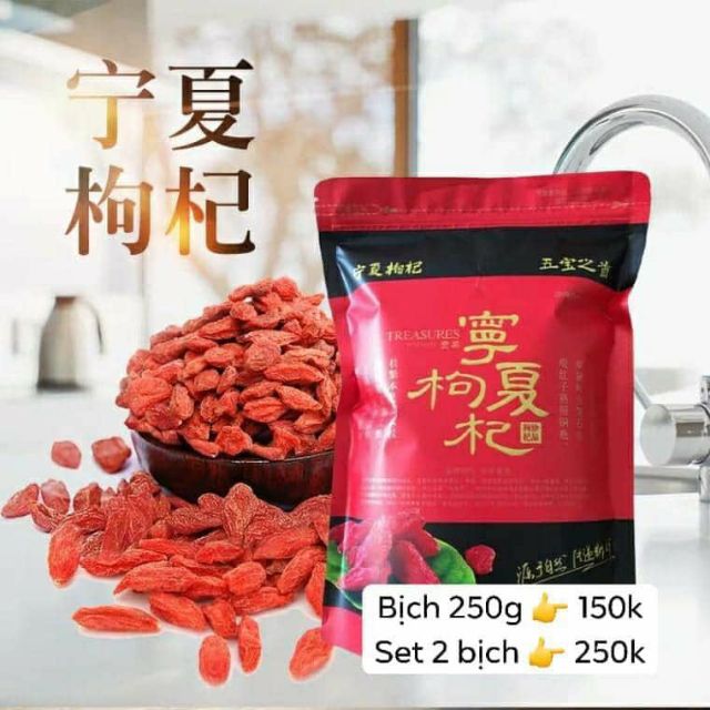 Kỷ tử ninh hạ 250gr bịch