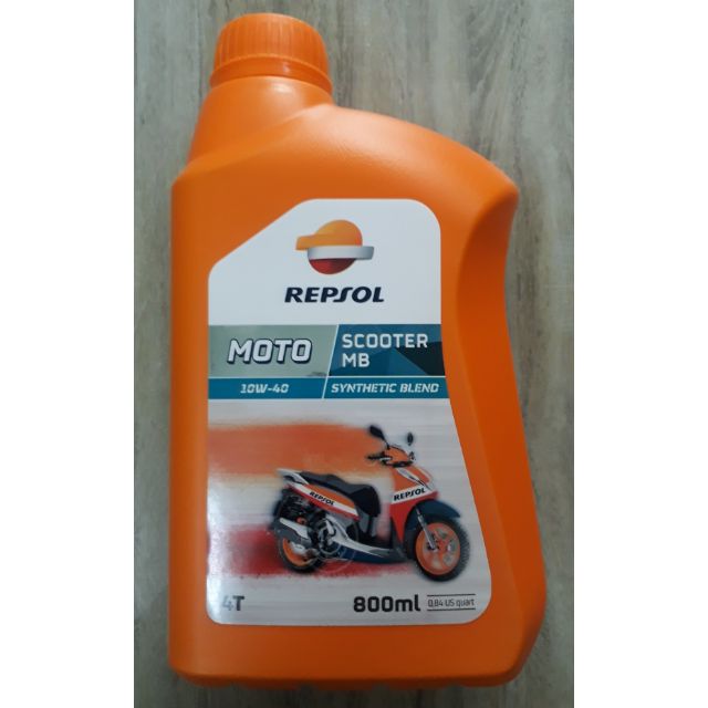 Dầu nhớt bán tổng hợp cao cấp xe tay ga Repsol Moto Scooter MB 10W-40