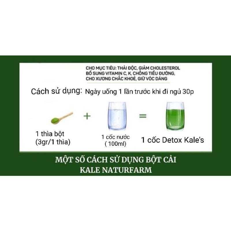 Detox Kale's thải mỡ ban đêm