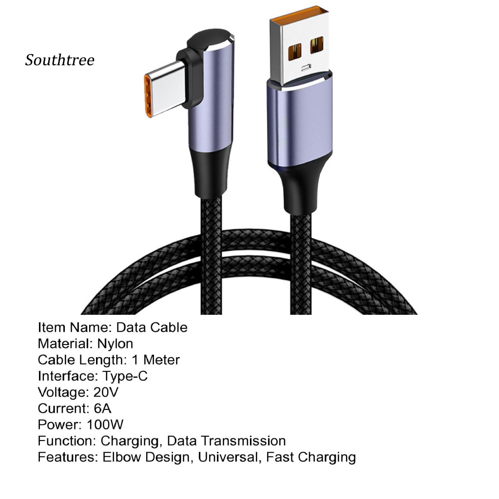 Dây Cáp Sạc Dữ Liệu USB Loại C 6A 100W Dành Cho Điện Thoại Di Động