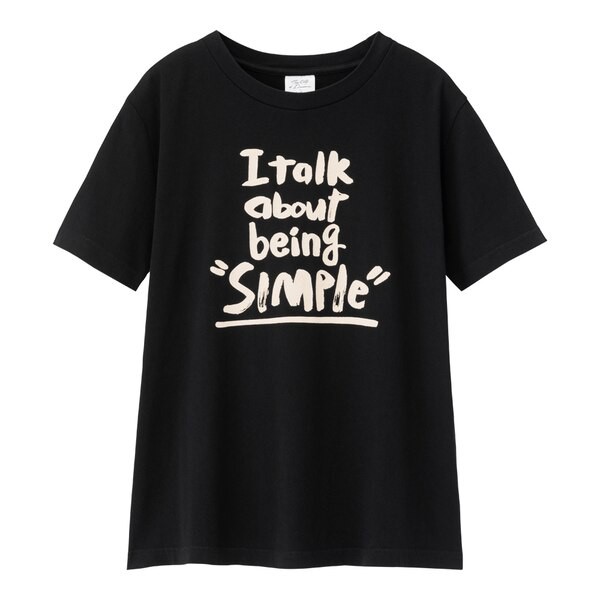 Áo Thun Cotton Oversize GU By Uni Graphic "I Talk About Beging Simple" Chính Hãng 100% - GU Shop