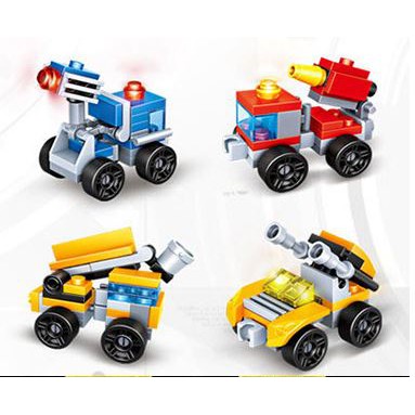 Xếp hình lego xe ô tô, máy bay, xe tăng, tàu không gian chiến đấu