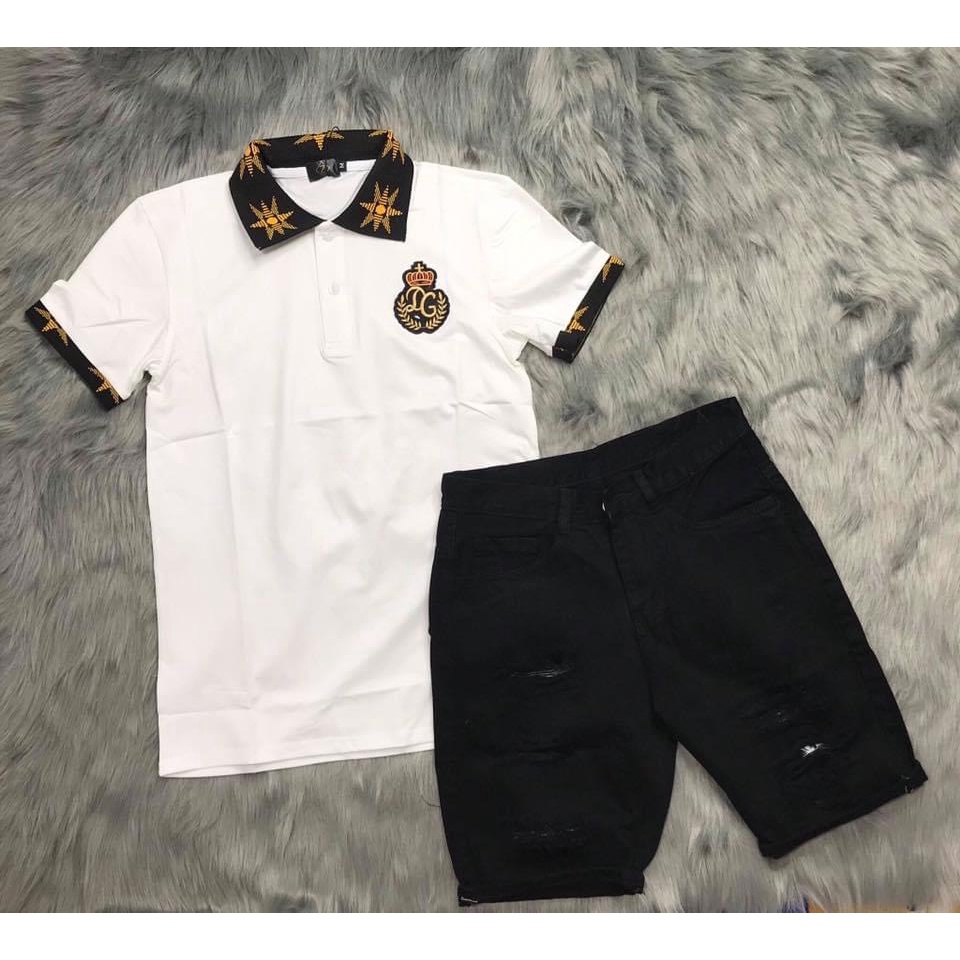 (có video) Quần short jean nam màu đen trắng vải đẹp chất lượng rách nhẹ co giãn cao cấp