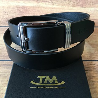 Thắt Lưng Nam Da Bò Khóa Kim Kẹp Cao Cấp