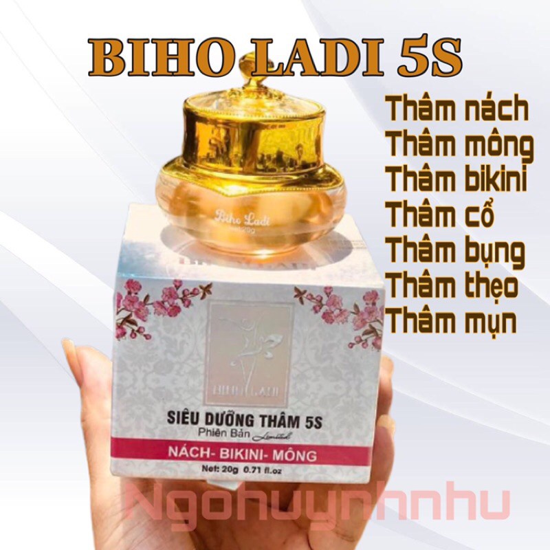 BIHO LADI SIÊU DƯỠNG THÂM 5S ĐÁNH BAY THÂM NÁCH, MÔNG, BIKINI... an toàn 100% hiệu quả tuyệt đối ( CHÍNH HÃNG )