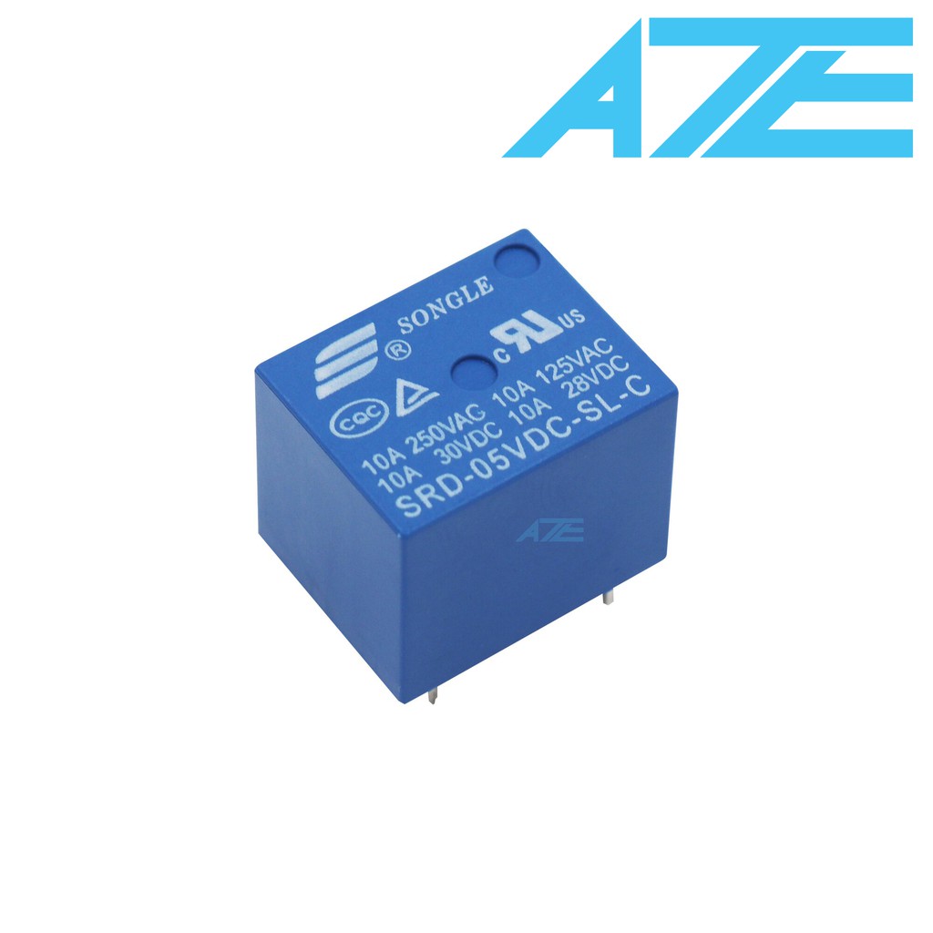 RELAY 5V 10A 5P SRD SONGLE - (6F6 - 1)