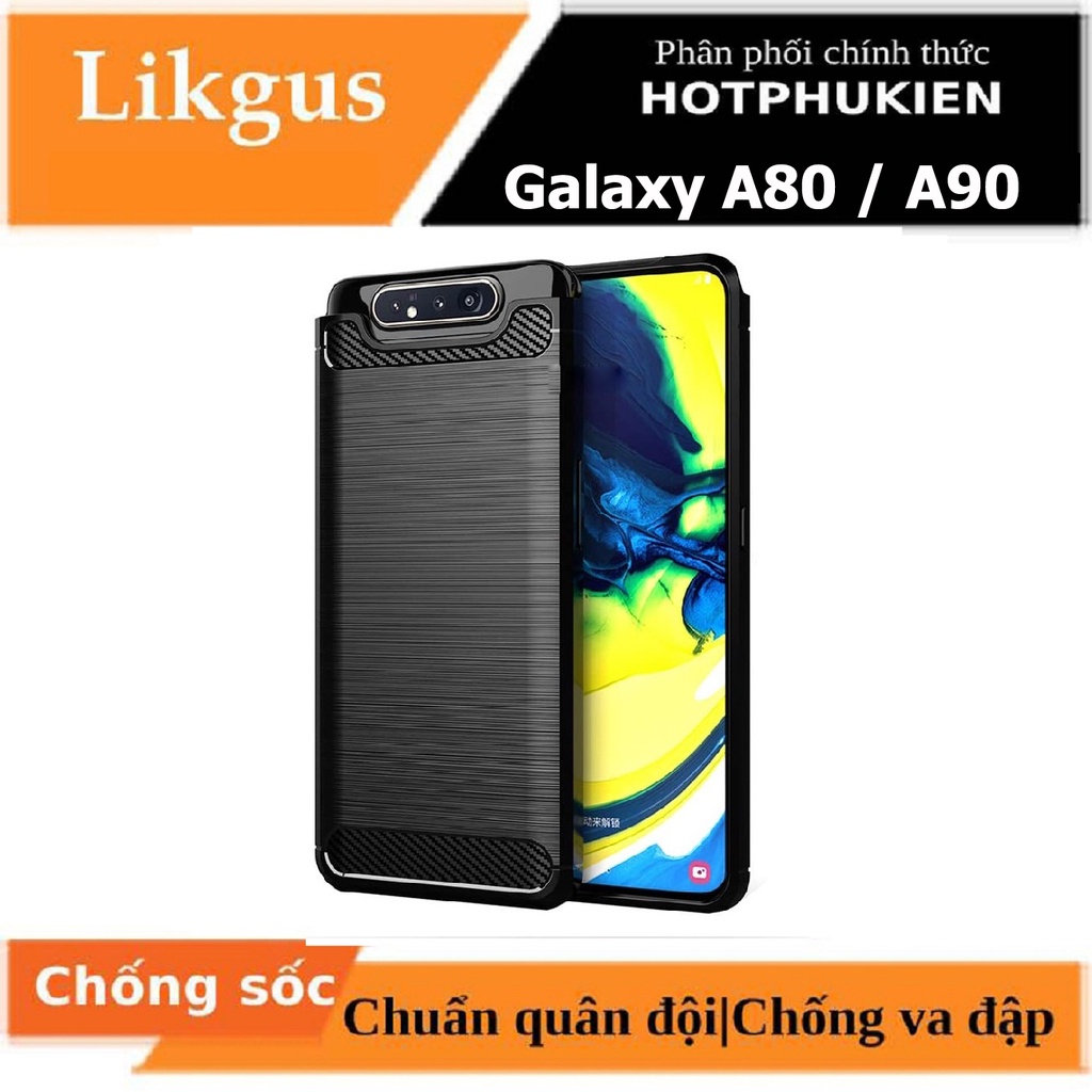 Ốp lưng chống sốc silicon cho Samsung Galaxy A80 / A90 hiệu Likgus (siêu mềm mịn) - Hotphukien phân phối