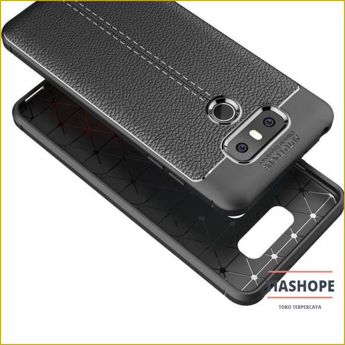 Ốp Lưng Da Sợi Carbon Cho Lg G6 - Spigen