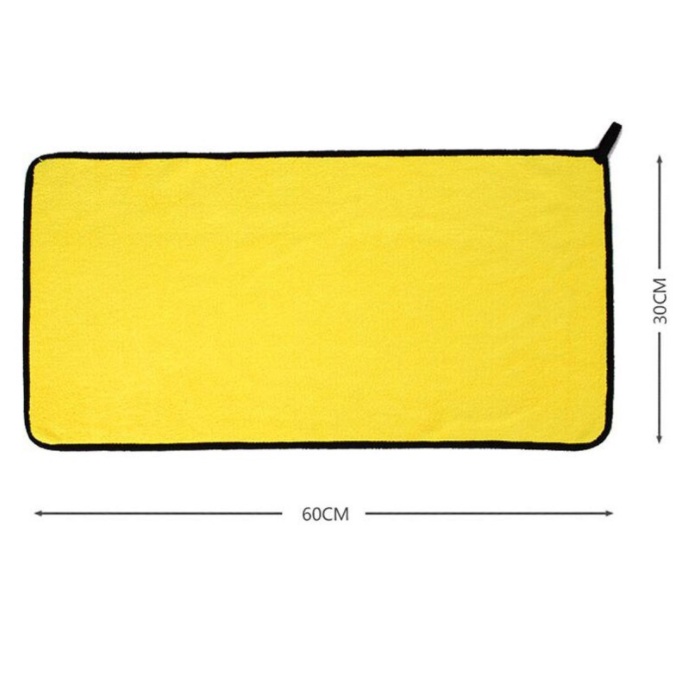 Khăn lau rửa xe ô tô Microfiber siêu thấm hút nước, lau bếp, lau kính chuyên dụng đa năng có 2 mặt cao cấp