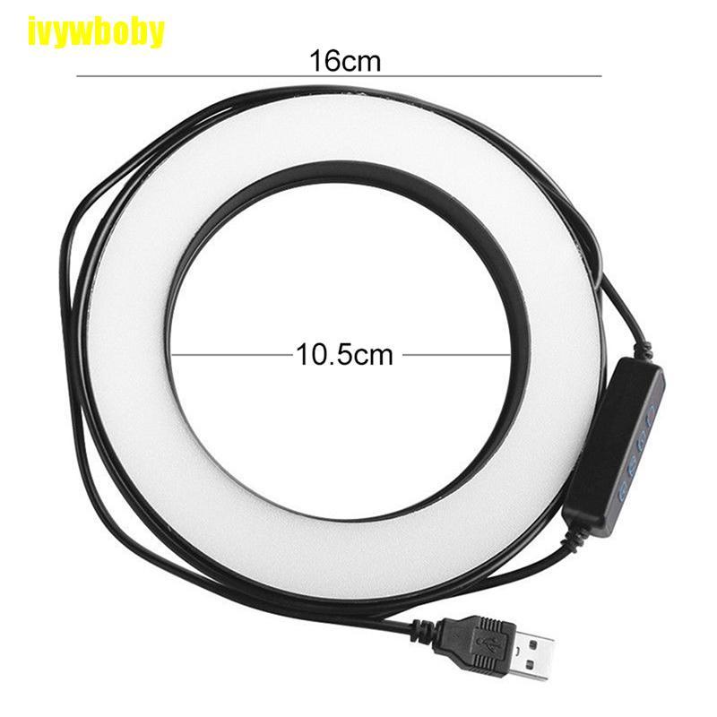 Đèn Led Tròn 6 "5500K Cổng Usb Có Thể Điều Chỉnh Độ Sáng Hỗ Trợ Quay Video Live Vbml Cho Điện Thoại | BigBuy360 - bigbuy360.vn