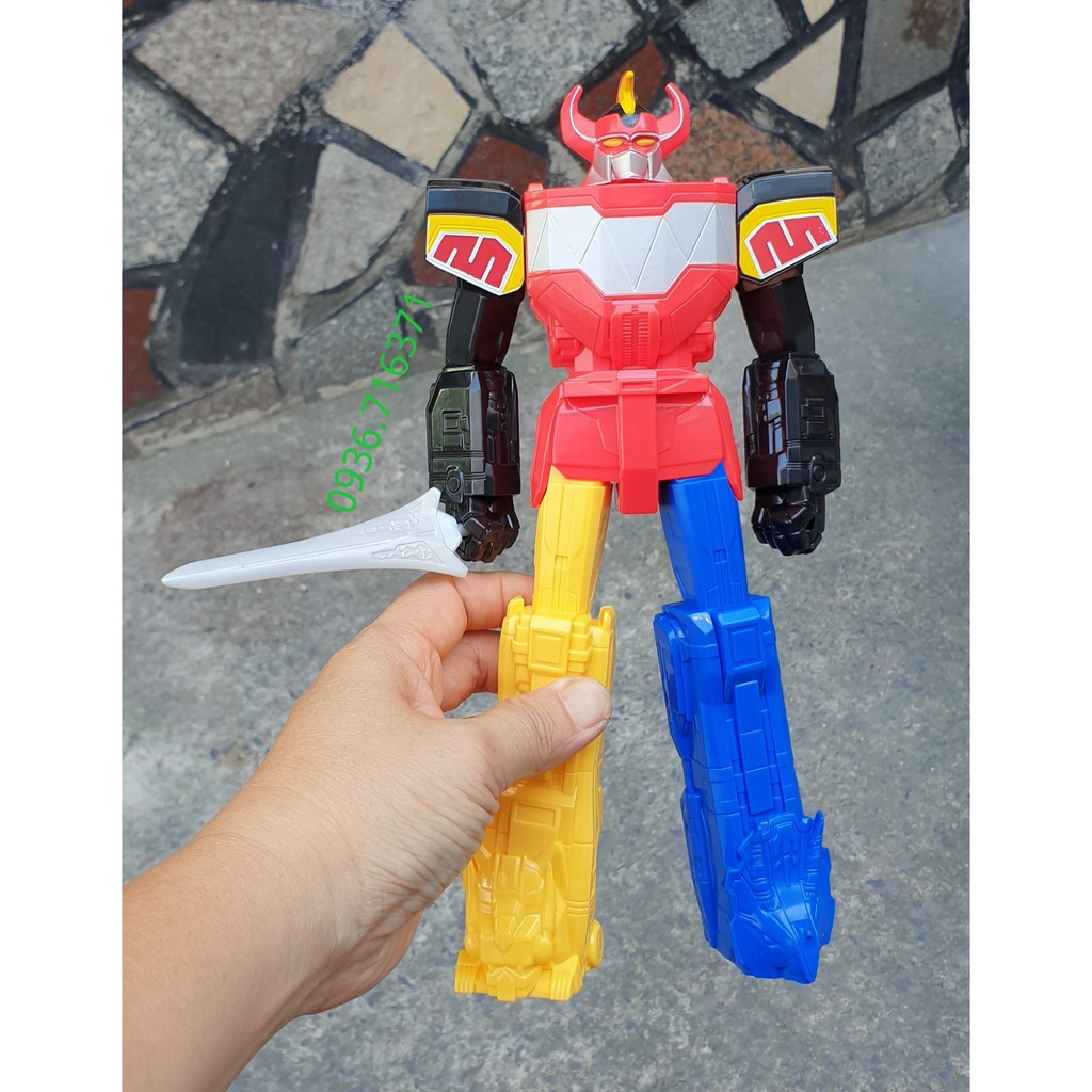 Đồ Chơi Mô Hình Robot Siêu Nhân Power Rangers cao 25cm hàng Hasbro