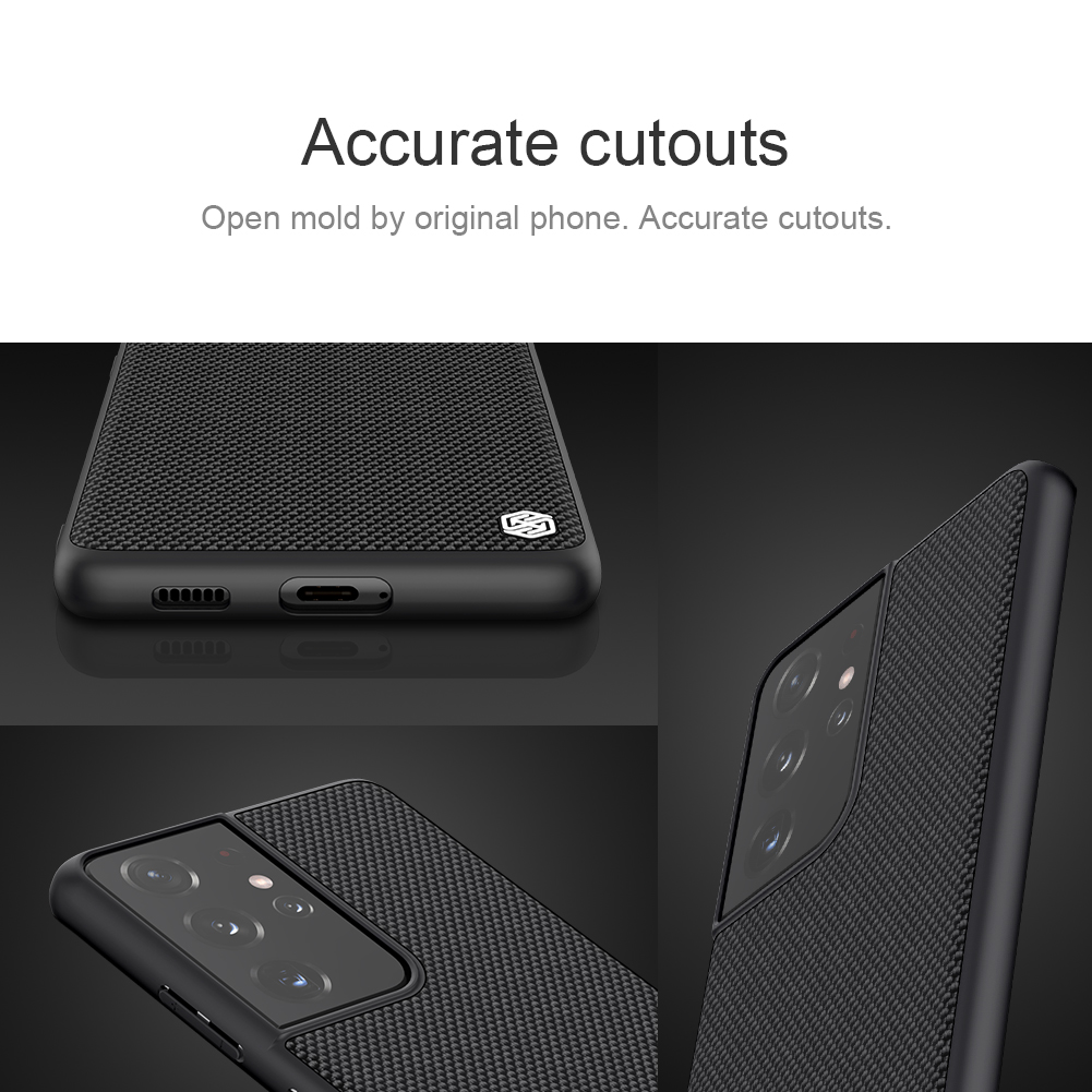Ốp điện thoại NILLKIN sợi nylon TPU + PC nhẹ siêu mỏng chống trượt dành cho Samsung Galaxy S21/S21 Ultra/S21 Plus 5G