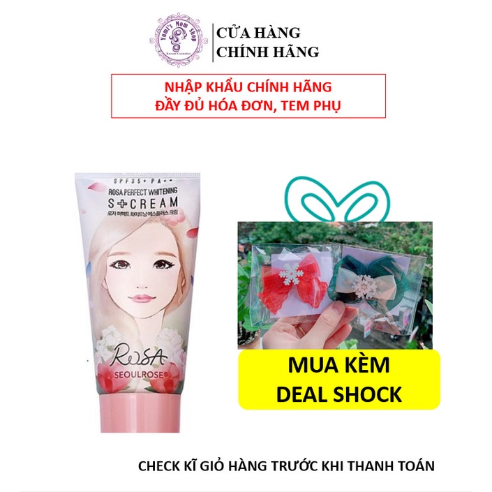 Kem dưỡng trắng da SEOULROSE Rosa Perfect Whitening S Cream