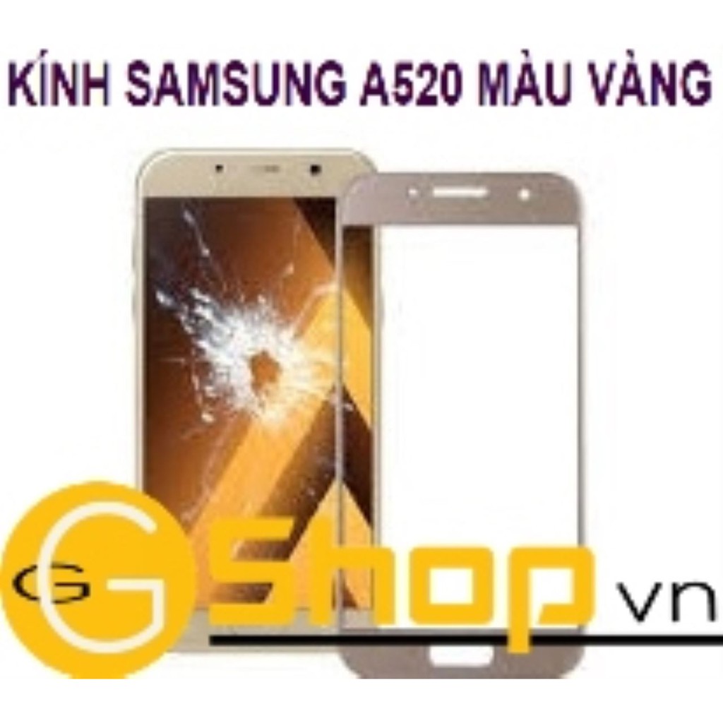 KÍNH SAMSUNG A520 MÀU VÀNG