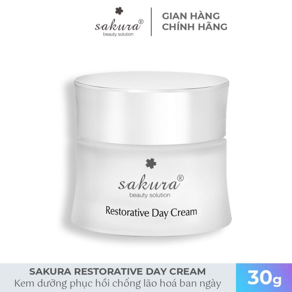 Bộ sản phẩm phục hồi da chống lão hoá Sakura Restorative (combo 3 sản phẩm)