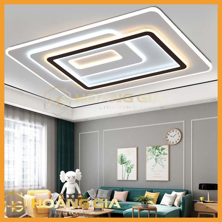 Đèn Ốp Trần, Phòng khách, Đèn  LED Ốp Trần Hình Chữ Nhật  ST LCN830, Có điều khiển chiết áp- Bảo Hành 12 Tháng