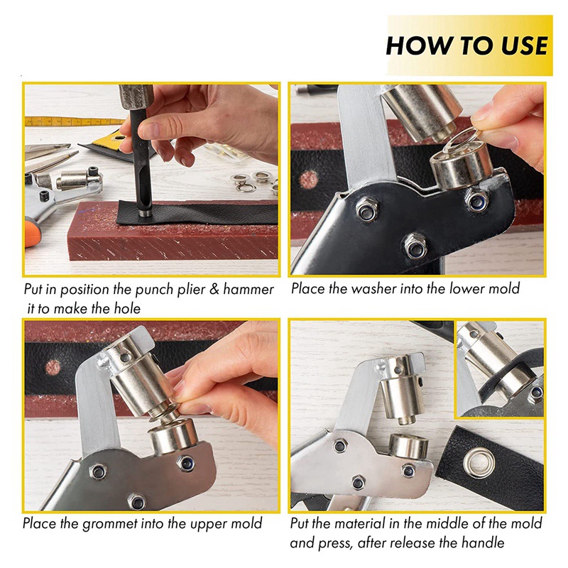 Dụng Cụ Đục Lỗ Bằng Kim Loại Cầm Tay 10mm Chuyên Dùng Cho Đồ Da