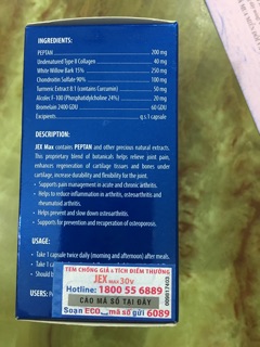 Thuốc xương khớp jex max
