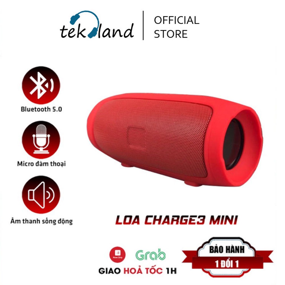 Loa Bluetooth mini Cầm Tay Charge 3 Nghe Nhạc Hay, Hỗ Trợ Cắm Usb Thẻ Nhớ Tf Nhỏ Gọn Giá Rẻ