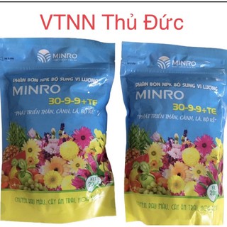 Phân bón NPK Minro 30-9-9 phát triển thân cành, chồi lá, bộ rể 200gam