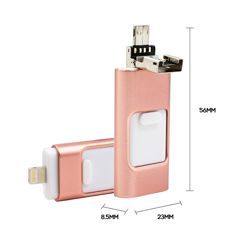 USB 64GB đa năng 3 trong 1 cho điện thoại/máy tính