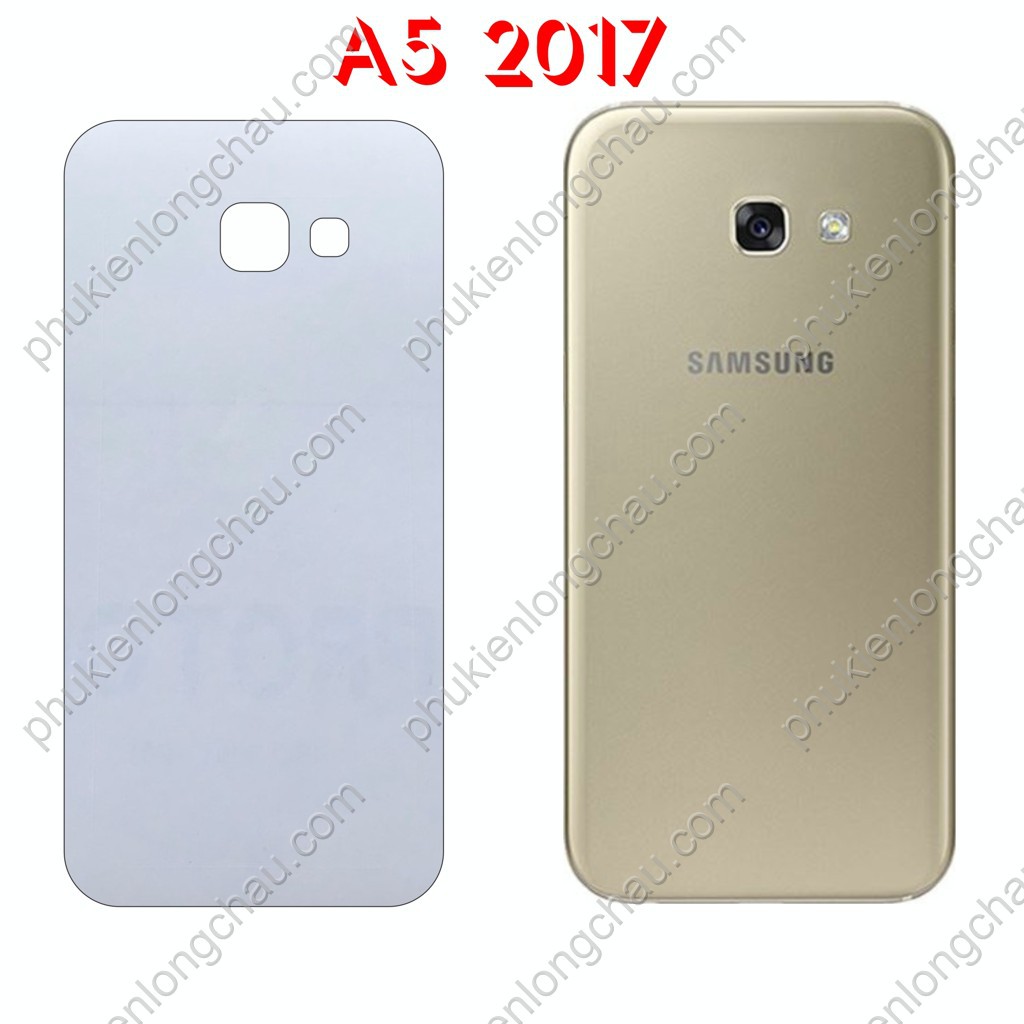Miếng Dán Lưng Samsung A5 2017 Decal Trong Nhám Chống Vân Tay