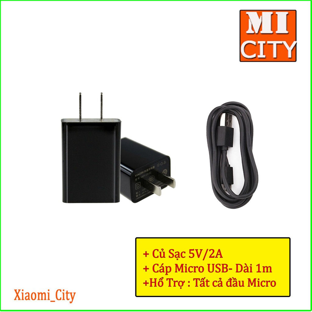 Củ sạc Xiaomi 5V/2A Đen