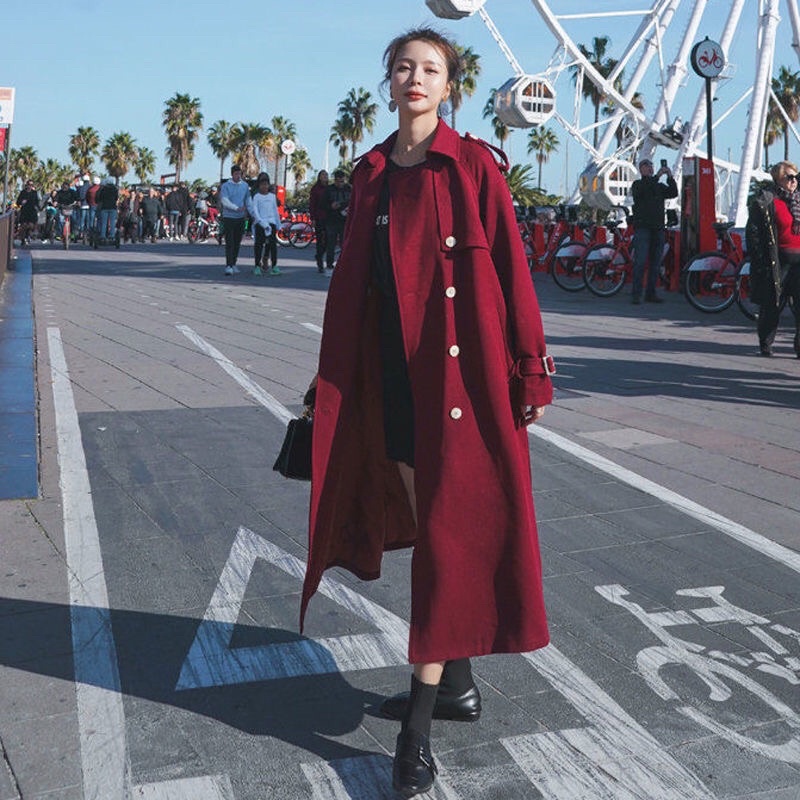 Áo khoác Măng tô dáng dài siêu phẩm mẫu mới hàng cao cấp, Áo khoác mang tô dang dài phong cách Hàn Quốc Cao cấp