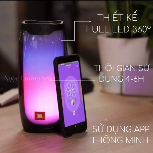 Loa bluetooth Pluse 4 hiệu ứng Đèn Led 360 Độ nháy theo nhạc, loa mini dễ thương âm thanh sống động, âm trầm siêu hót