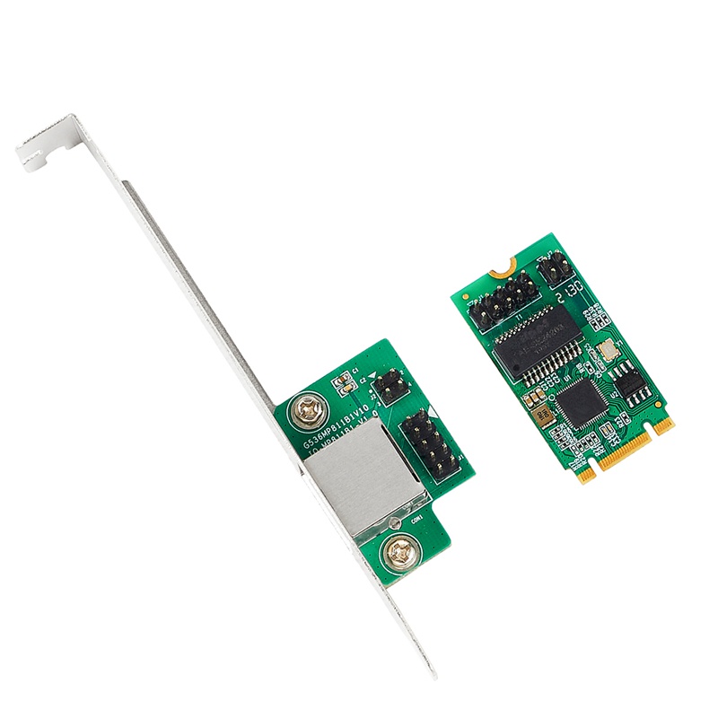 Card Mạng Gigabit 2.5G I225 Chip 2500Mbps M.2 B / M Key Sang PCIe 2.5Gb RJ45 LAN Thẻ