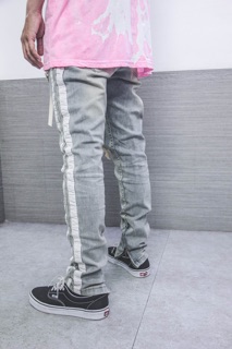 M5 stretch vintage track denim
