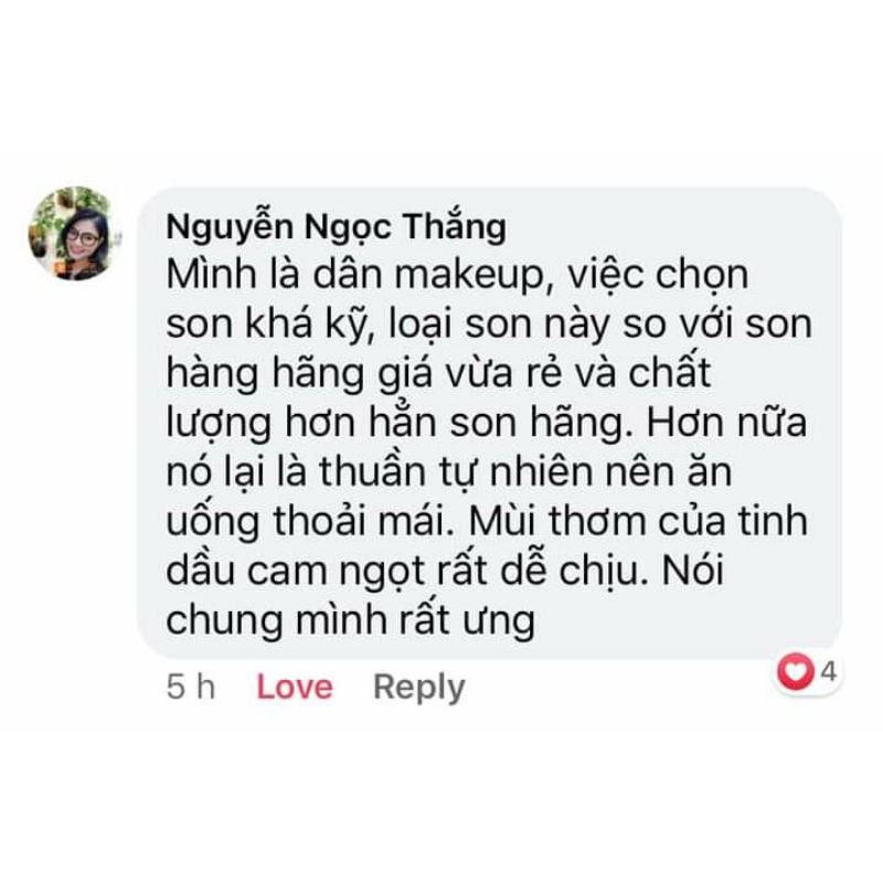 Son lì thiên nhiên Kén Đẹp mềm môi, lên màu chuẩn (không chì) - màu Hồng Da 001