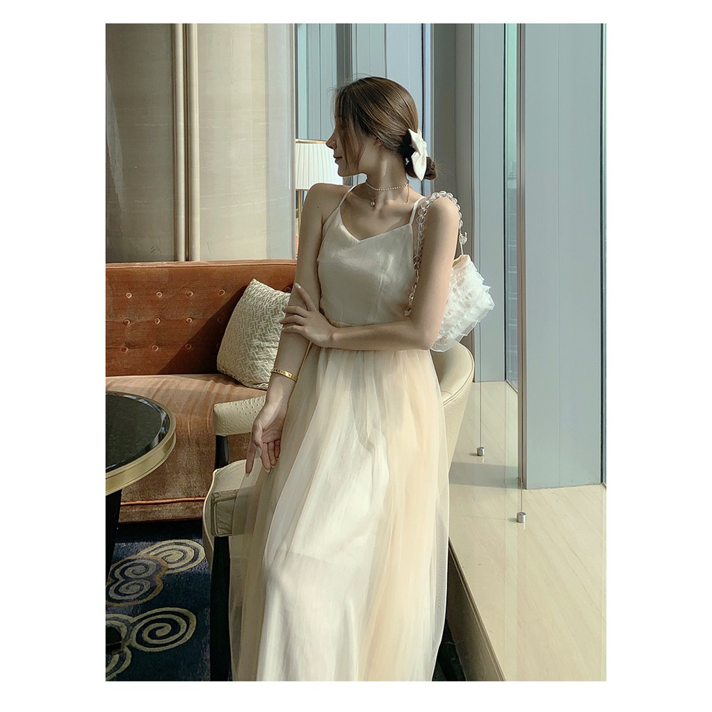 ĐẦM MAXI VÁY MAXI VOAN ĐAN DÂY HỞ LƯNG PHONG CÁCH BÁNH BÈO TIỂU THƯ CÔNG CHÚA BỒNG BỀNH HÀNG QUẢNG CHÂU | BigBuy360 - bigbuy360.vn