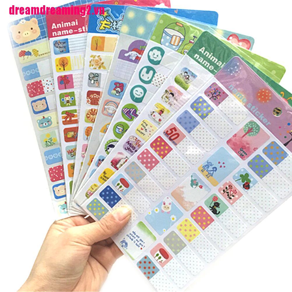 Set 2 Nhãn Dán Ghi Tên Có Thể Tháo Rời Tiện Lợi
