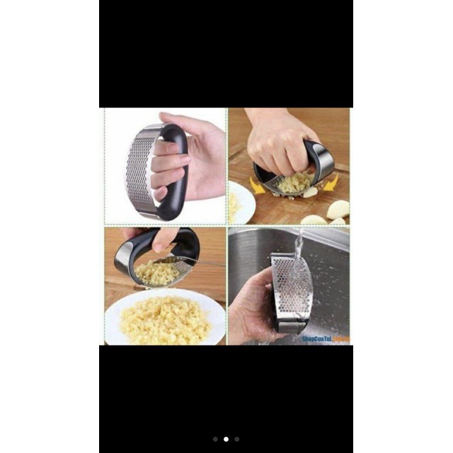 Dụng cụ dầm tỏi bằng tay inox 1010