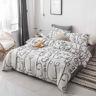 Chăn ga gối Cotton poly - Cô gái marbel