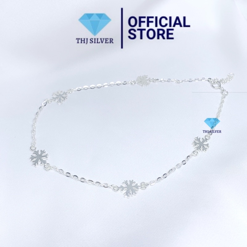 LẮC CHÂN BÔNG TUYẾT BẠC TA NGUYÊN CHẤT - TRANG SỨC THJ