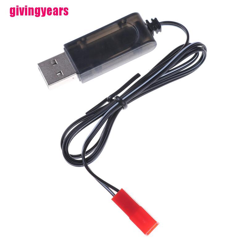 1 Dây Cáp Sạc Usb Màu Đen 3.7v Cho Máy Bay Điều Khiển Sky Viper