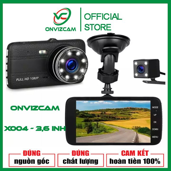 Camera hành trình 8 led 3,6 inh chính hãng ONTEK 1080P