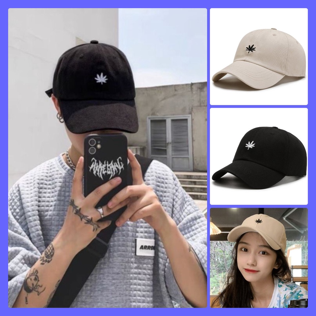 Mũ lưỡi trai nam nữ thêu chữ thời trang Ulzzang nhiều mẫu cá tính làm quà tặng mũ đôi ý nghĩa đi chơi chụp ảnh