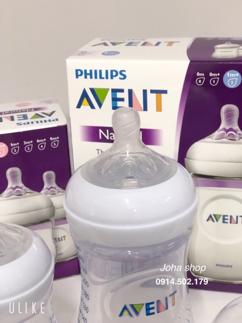 Bình sữa Phillips Avent Nature chính hãng