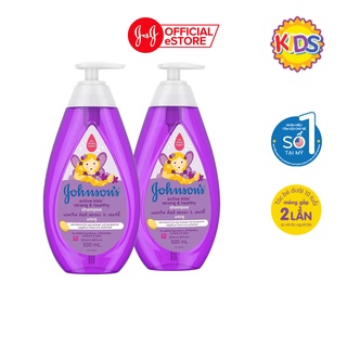 Combo 2 Chai Dầu Gội Johnson s Chắc Khỏe Cho Bé Gái - Dung tích 500mlx2