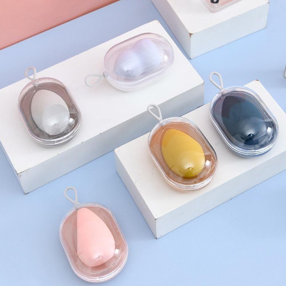 Mút Trang Điểm Khô Ướt Mềm Mại Hình Viên Con Nhộng Không Gian Kèm Hộp Đựng